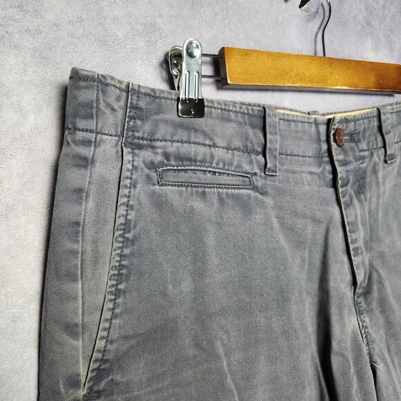 Gap Lived-In Shorts Mens 34 Blue Straight Fit‎ Chino Casual Classic 100% Cotton - Picture 13 of 14